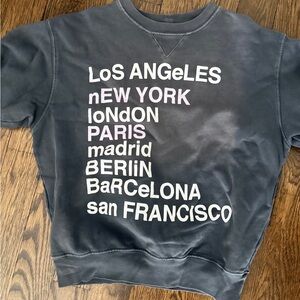 Anine Bing Charcoal Graphic Tee